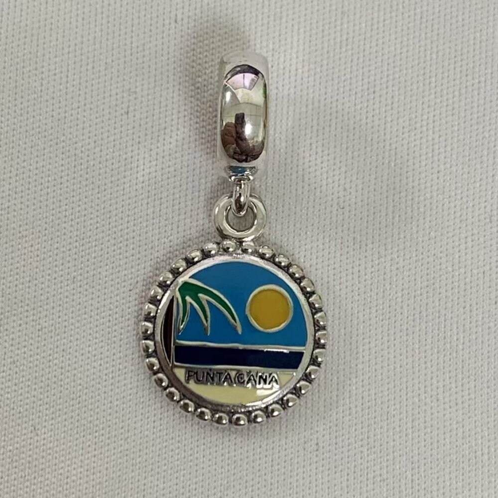 Pandora Punta Cana Dominican Republic Charm, S925 Silver Bracelets